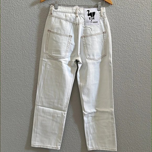 Free People • Sandrine Rose Hi Rise Wide Leg Jeans Size 27 - Picture 4 of 7